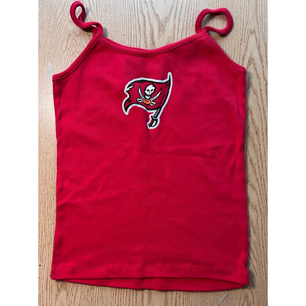 b2 New Womens RBK Buccaneers 🏴‍☠️ NFL Football 🏈 Tank Cotton Glittery Medium
